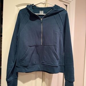 Danskin Women's Teal Half-Zip Hoodie